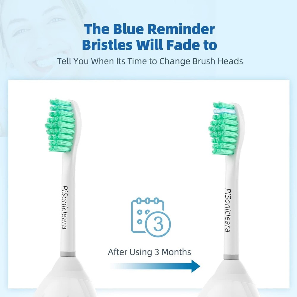 Replacement Toothbrush Heads(6 Pack) Compatible with Philips Sonicare E-Series E