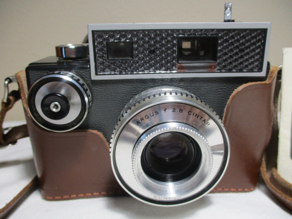 ARGUS AUTRONIC 35 MM CAMERA OWNERS MANUAL ORIGINAL LEATHER CASE