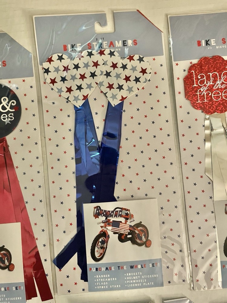 Patriotic Bicycle Streamers