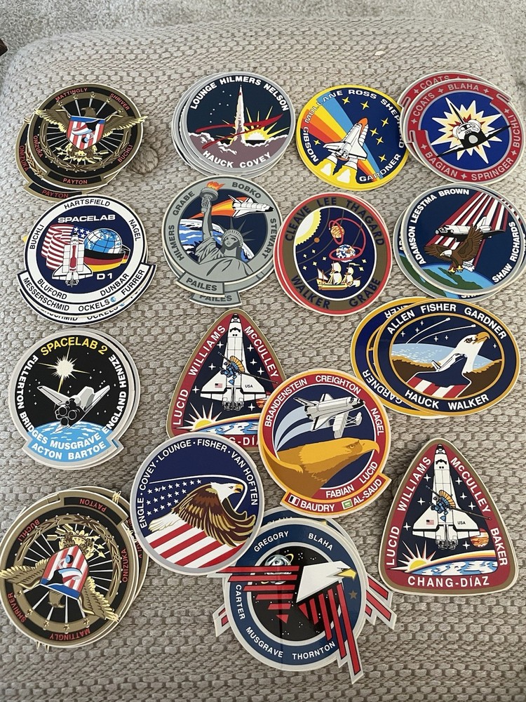 Space Shuttle Patch Decals Selling Individually , See Description To Missions