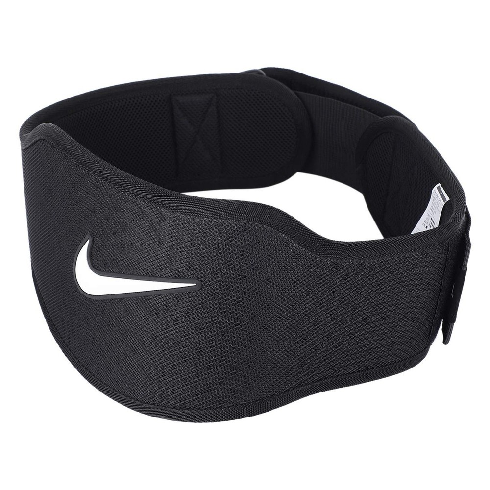 Nike Strength Training Belt 3.0 Black Size Small White Logo Adjustable Belt