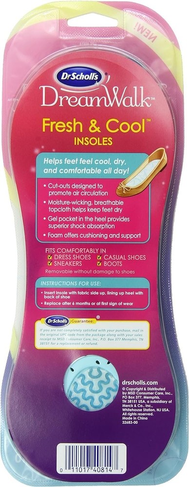 Dr. Scholl's DreamWalk Fresh and Cool Insoles