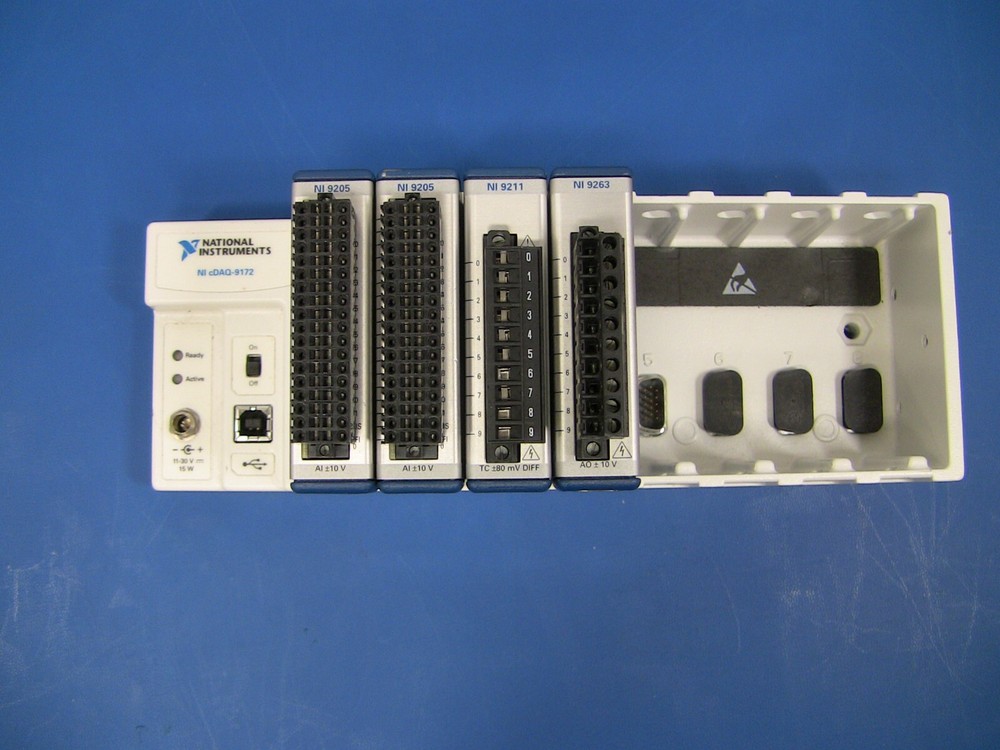 National Instruments NI cDAQ-9172 plus modules