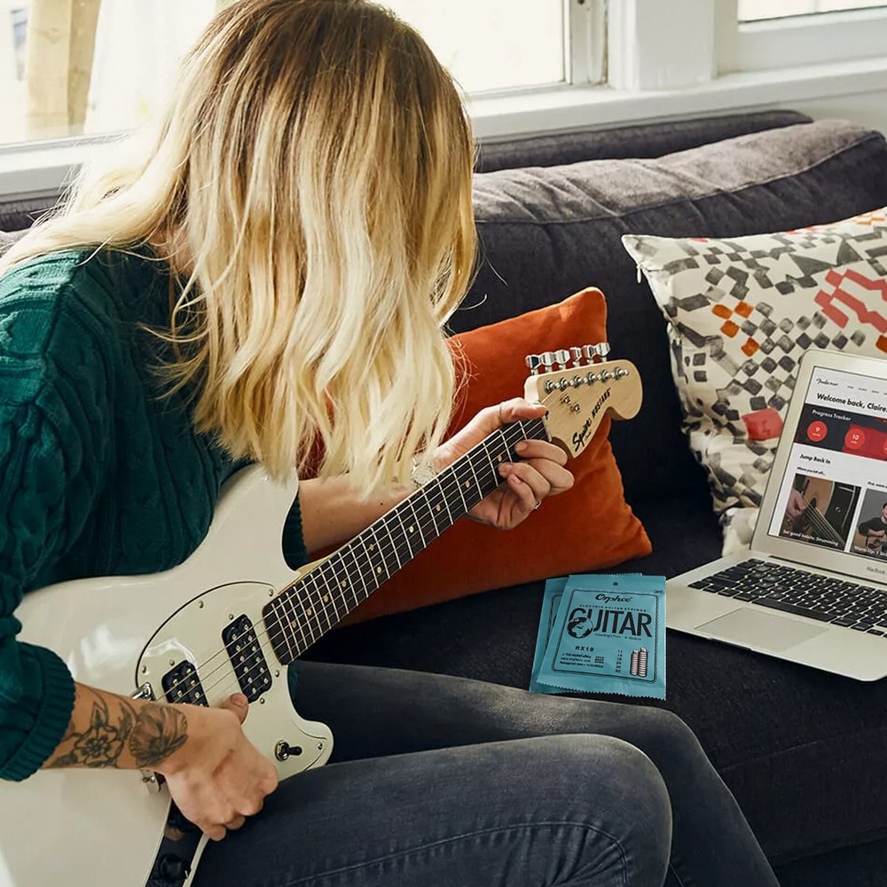 10X Orphee RX17 Guitar Strings Electric Guitar Strings 6 String Set Thin 10-46