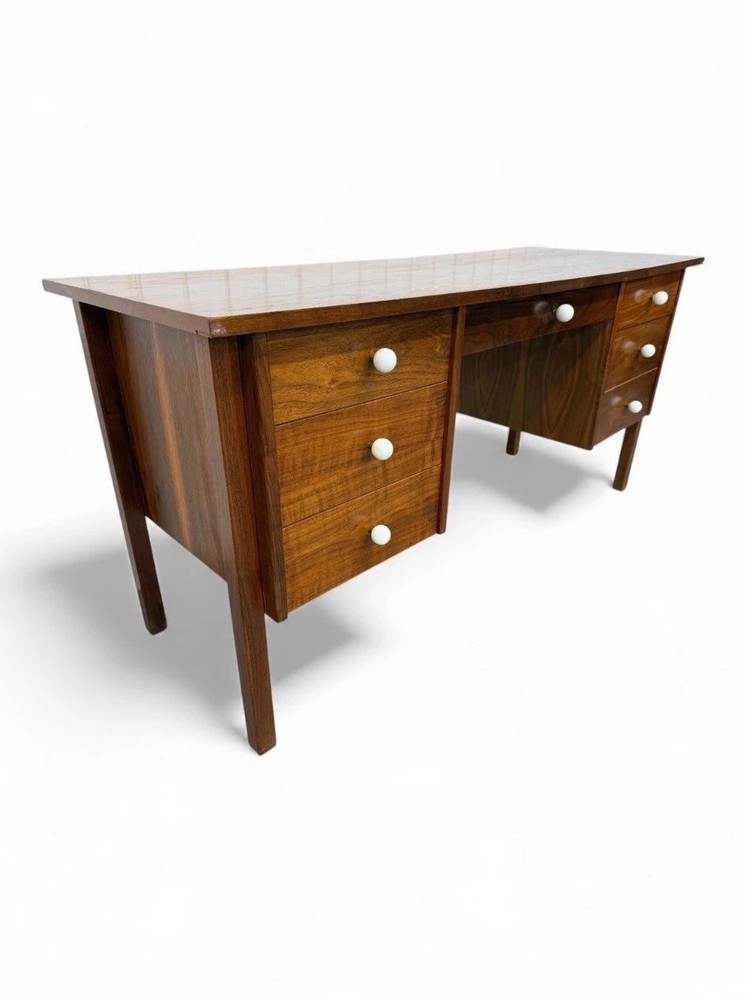 Mid-Century Modern Walnut Writing Desk