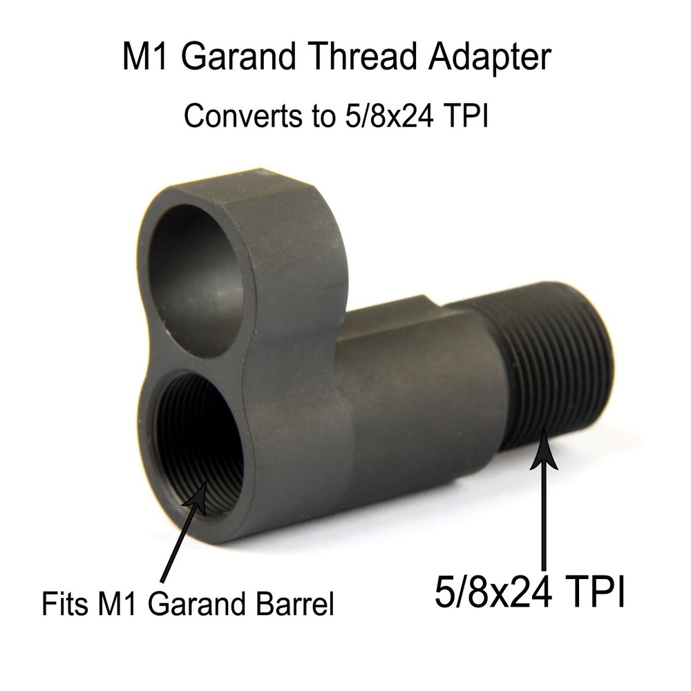 M1 Garand Muzzle Brake Adapter 5/8x24 Thread Steel