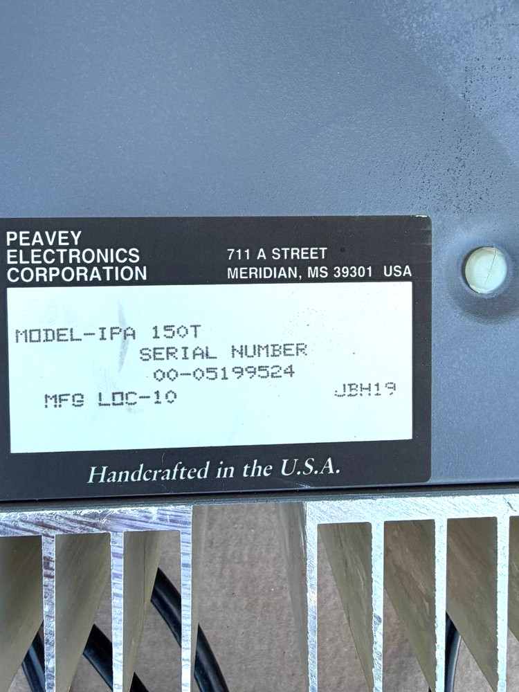 Peavey IPA 150T Industrial Power Amplifier