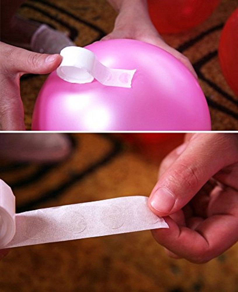 400-Pack Balloon Glue Points – Removable Double-Sided Adhesive Dots for Party