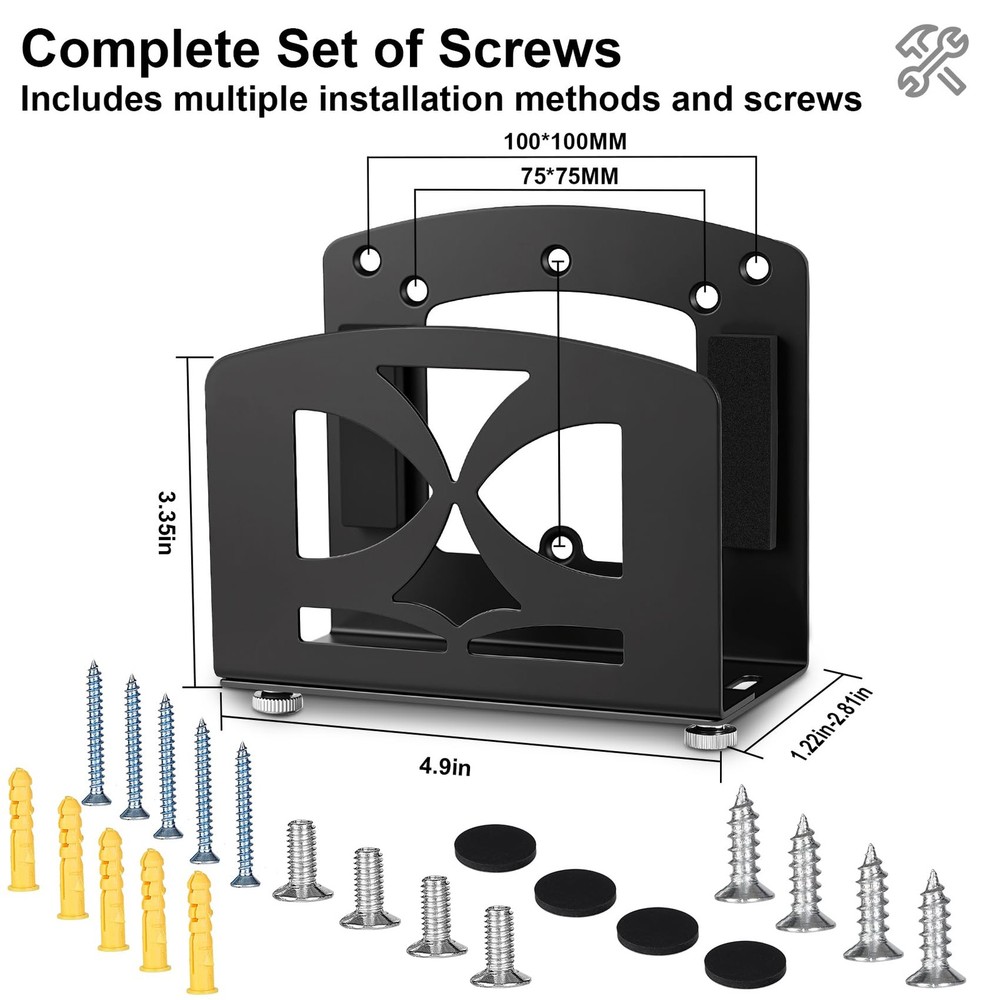 Adjustable Small Device Cable Box Wall Mount for Streaming Media Modems PC