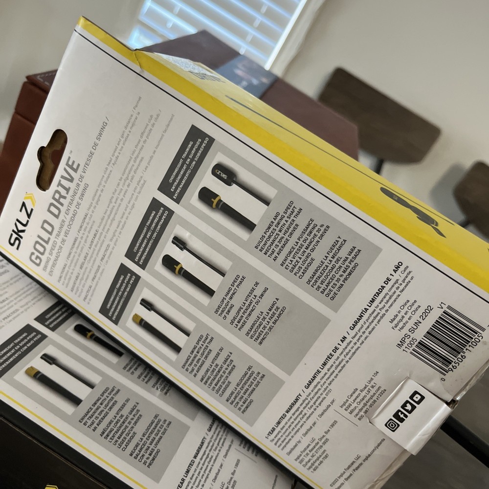SKLZ Gold Drive Golf Training Tool - Black/Yellow