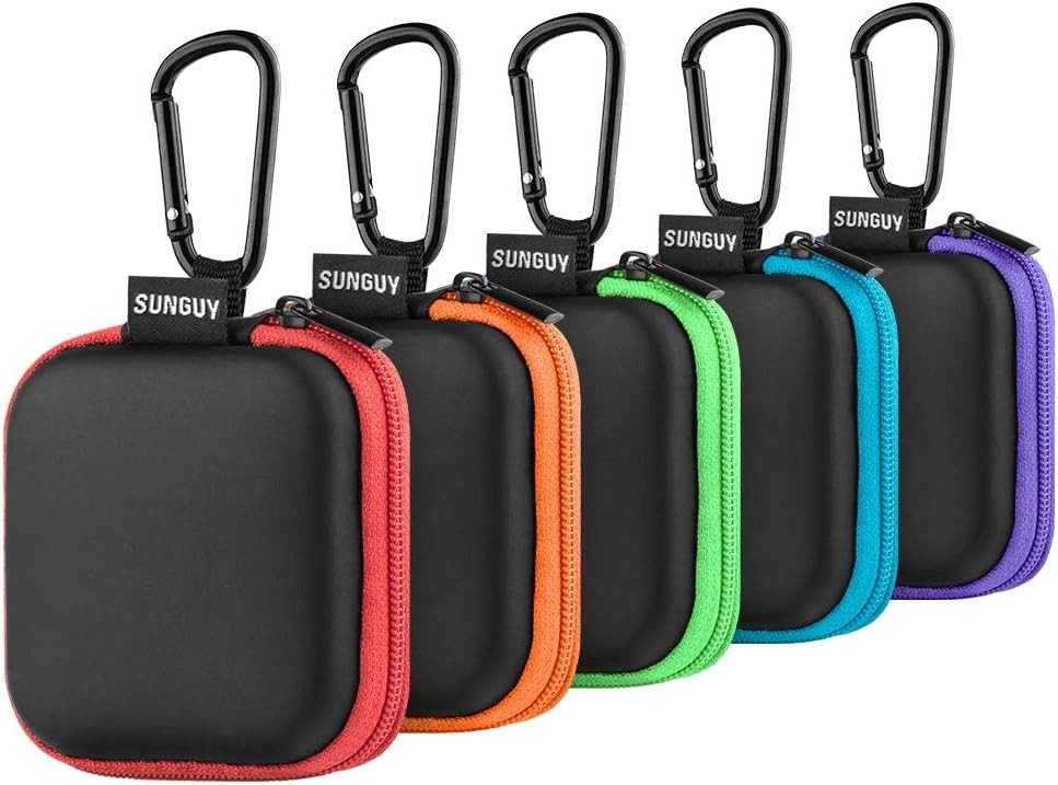 5-Pack Earbud Case, Portable EVA Small Earbuds Carrying Case Storage Bag Orga...
