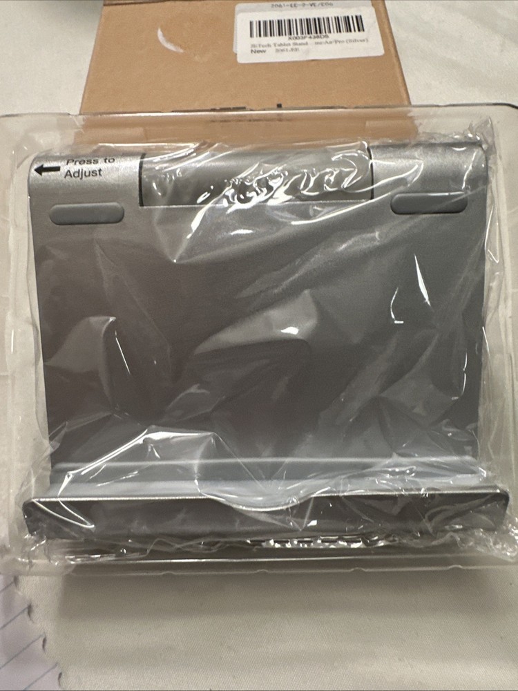 JETech Tablet Stand, Adjustable Portable Desktop Holder, Silver