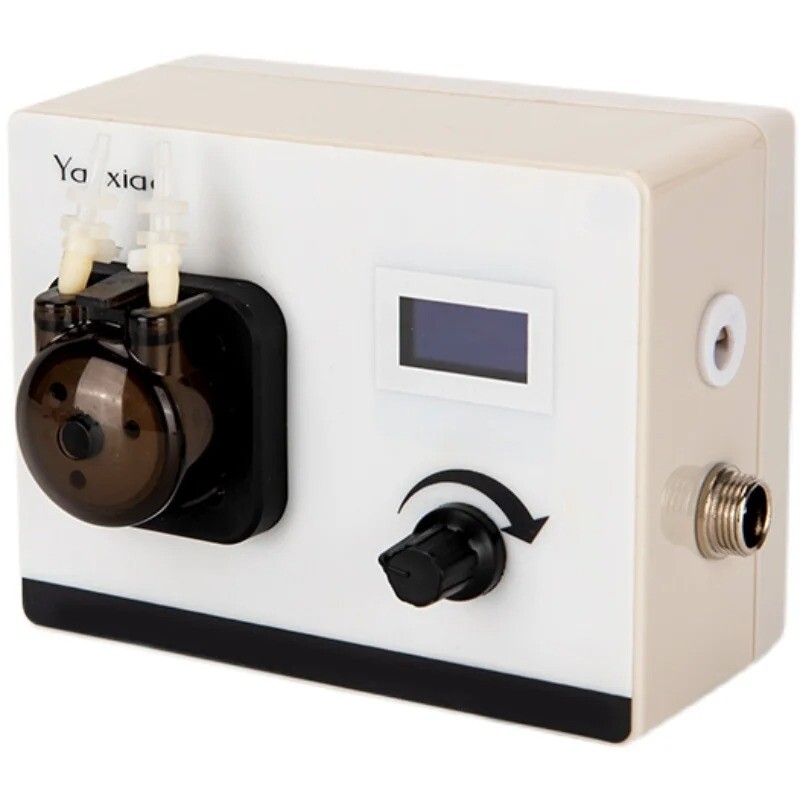 Variable speed peristaltic pump filling machine timing quantitative Metering