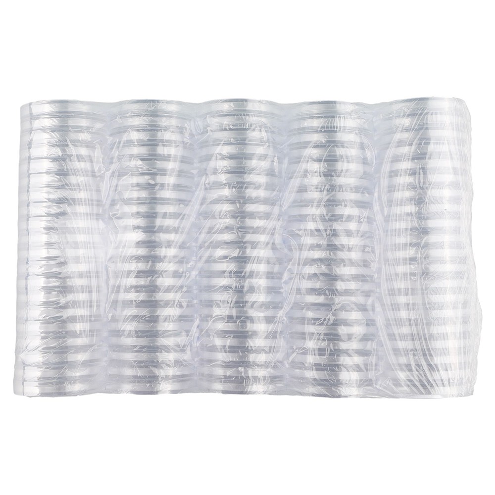 100PCS/Set 32mm Clear Round Case Coin Storage Capsules Holder Plastic Box
