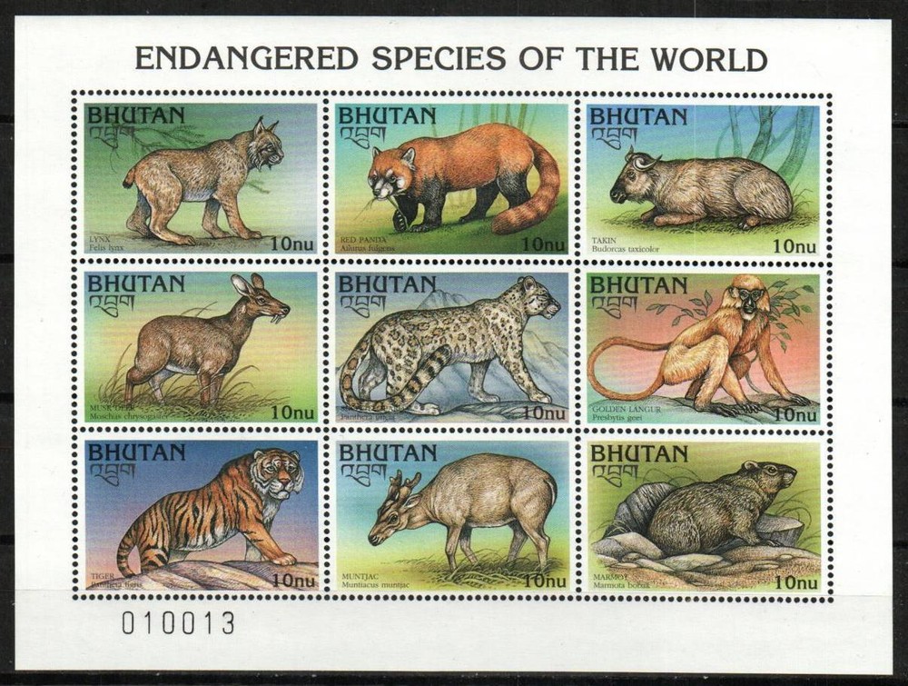 Bhutan Stamp 1150  - Animals