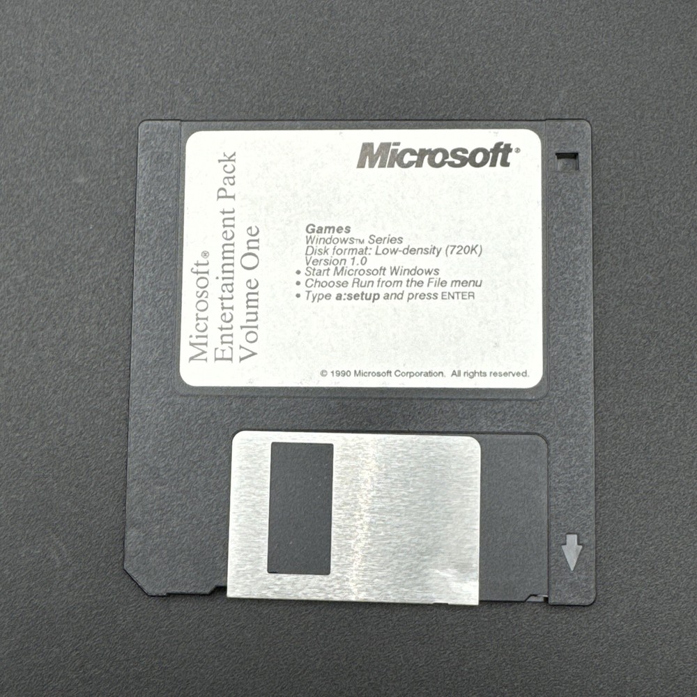 PC Game - Microsoft Entertainment Pack Volume 1 - 1.0 3.5" Windows Disk Only