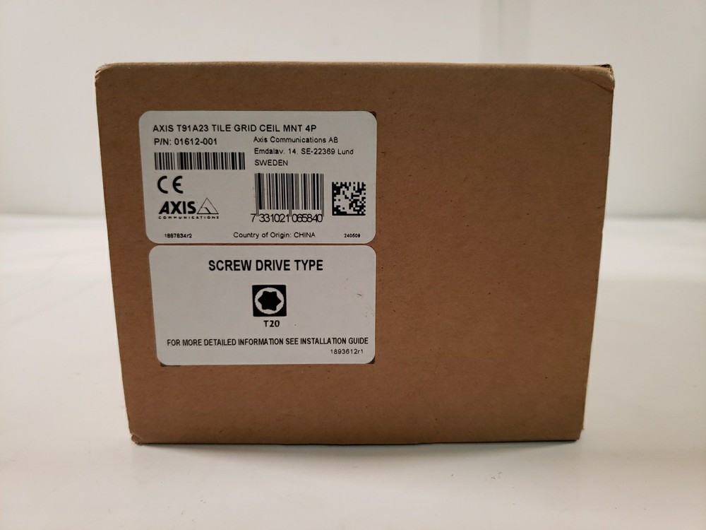 Axis T91A23 0162-001 4-Pack Tile Grid Camera Ceiling Mount