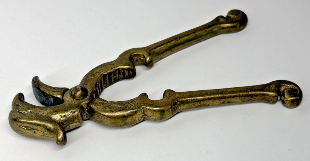 Vintage Heavy Solid Brass Eagle Head Nutcracker, Functional, Griffon, Gryphon