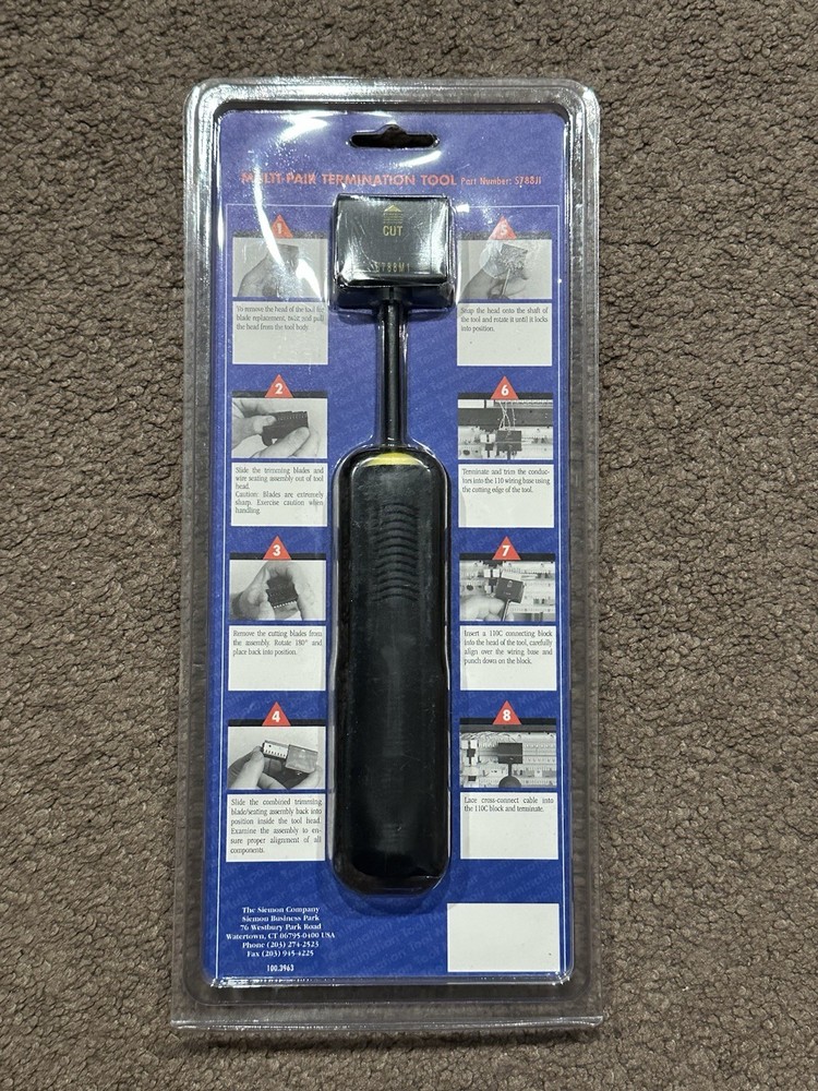 Siemon S788JI Multi-Pair Termination Tool for 110 Blocks Telecom Networking