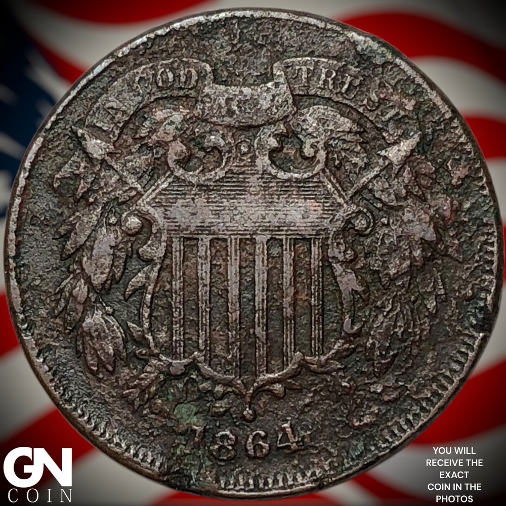 1864 2 Cent Piece Y7602