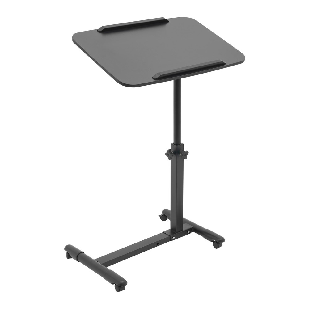 Adjustable Rolling Bedside Table - Modern Mobile Desk for Home & Hospital