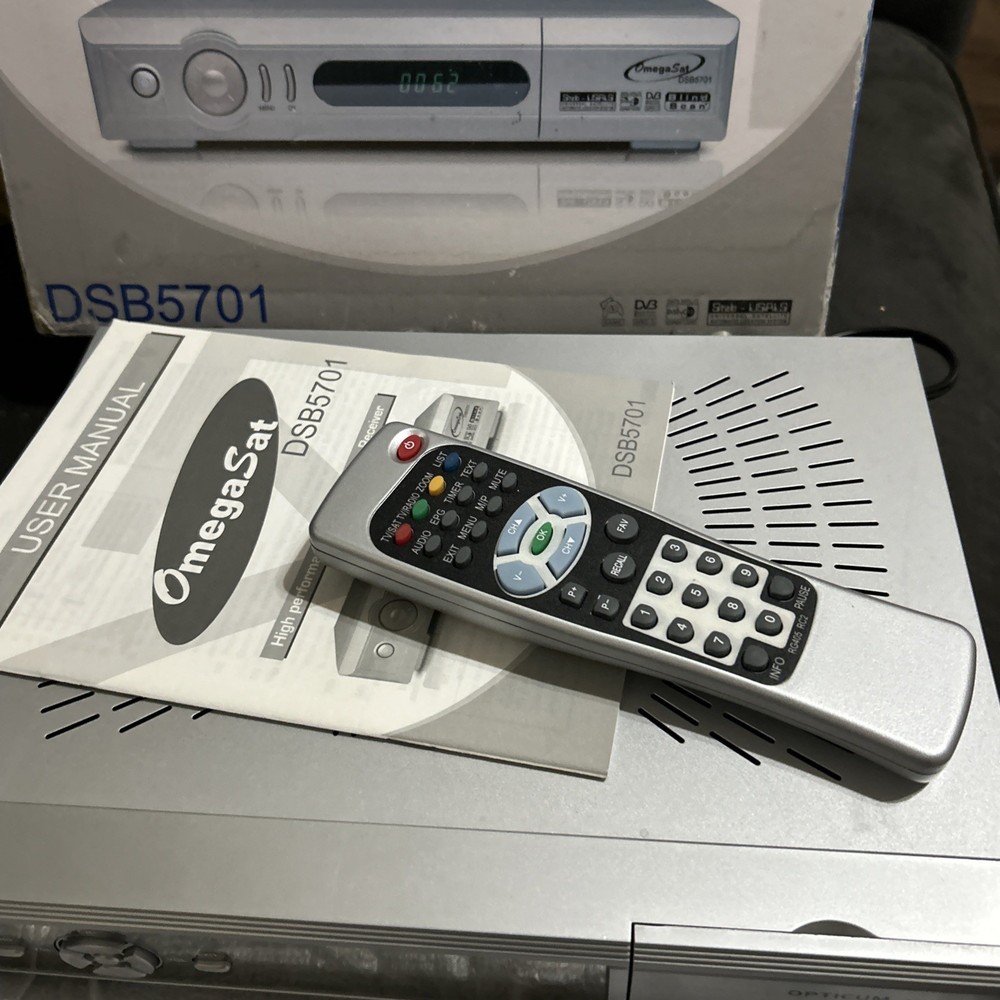 Omega Sat DSB5701 Satalight Receiver With Remote Control (EU Plug!)