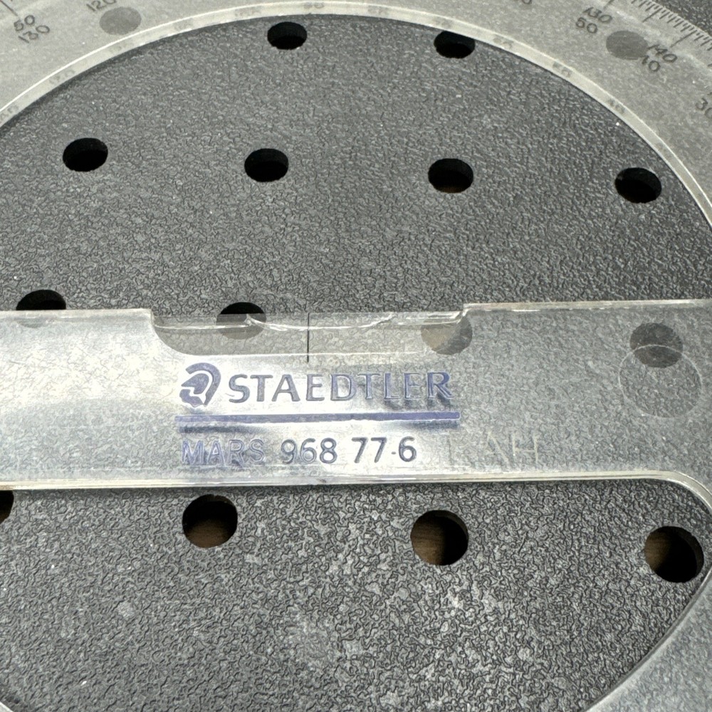 Staedtler Mars 968 77-6 Protractor Drafting Vintage