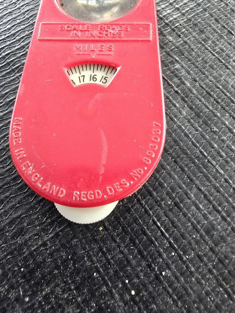 Vintage Map Distance Reader. Cm / Km/ Miles