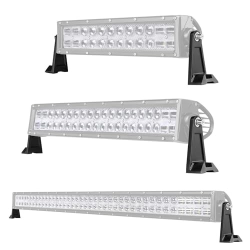 Side Brackets, Light Bar Mounting Brackets Kit Universal Side Black Normal