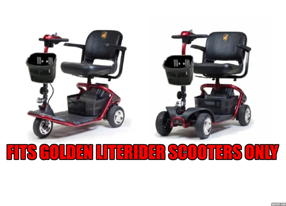 Top & Bottom Console Dash Assembly Speed Pot Key Switch Golden LiteRider Scooter