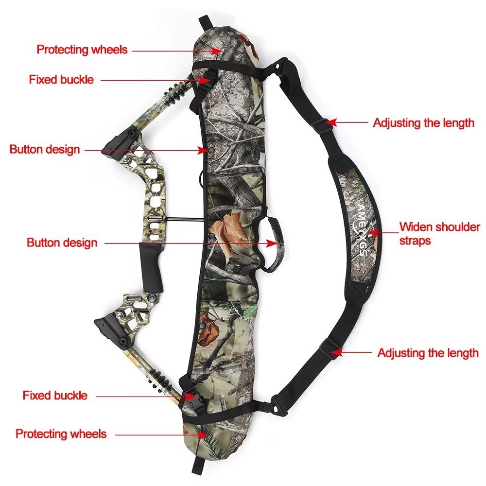 Compound Bow Bag Case – Adjustable Shoulder Sling | Heavy-Duty Archery Carry Bac