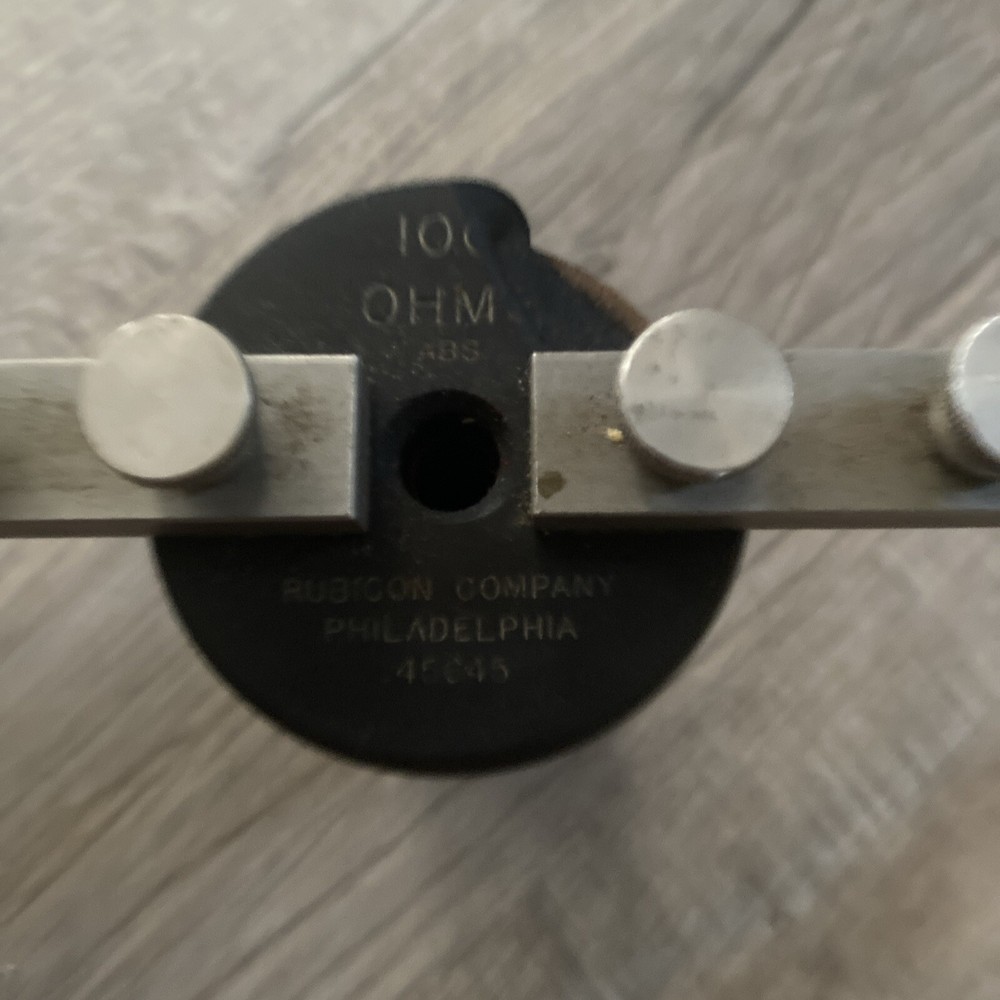 Rubicon Type ABS 100 Ohm Standard Resistor Untested