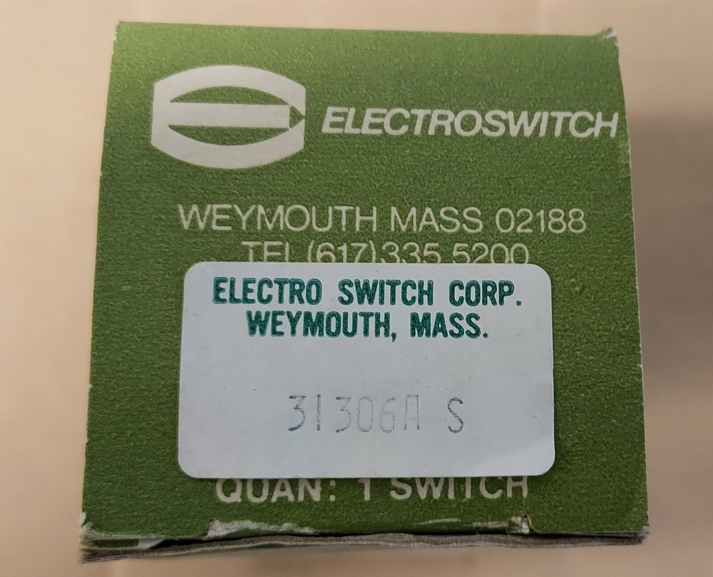 SWITCH, ROTARY - PN# 31306A-S - ELECTROSWITCH