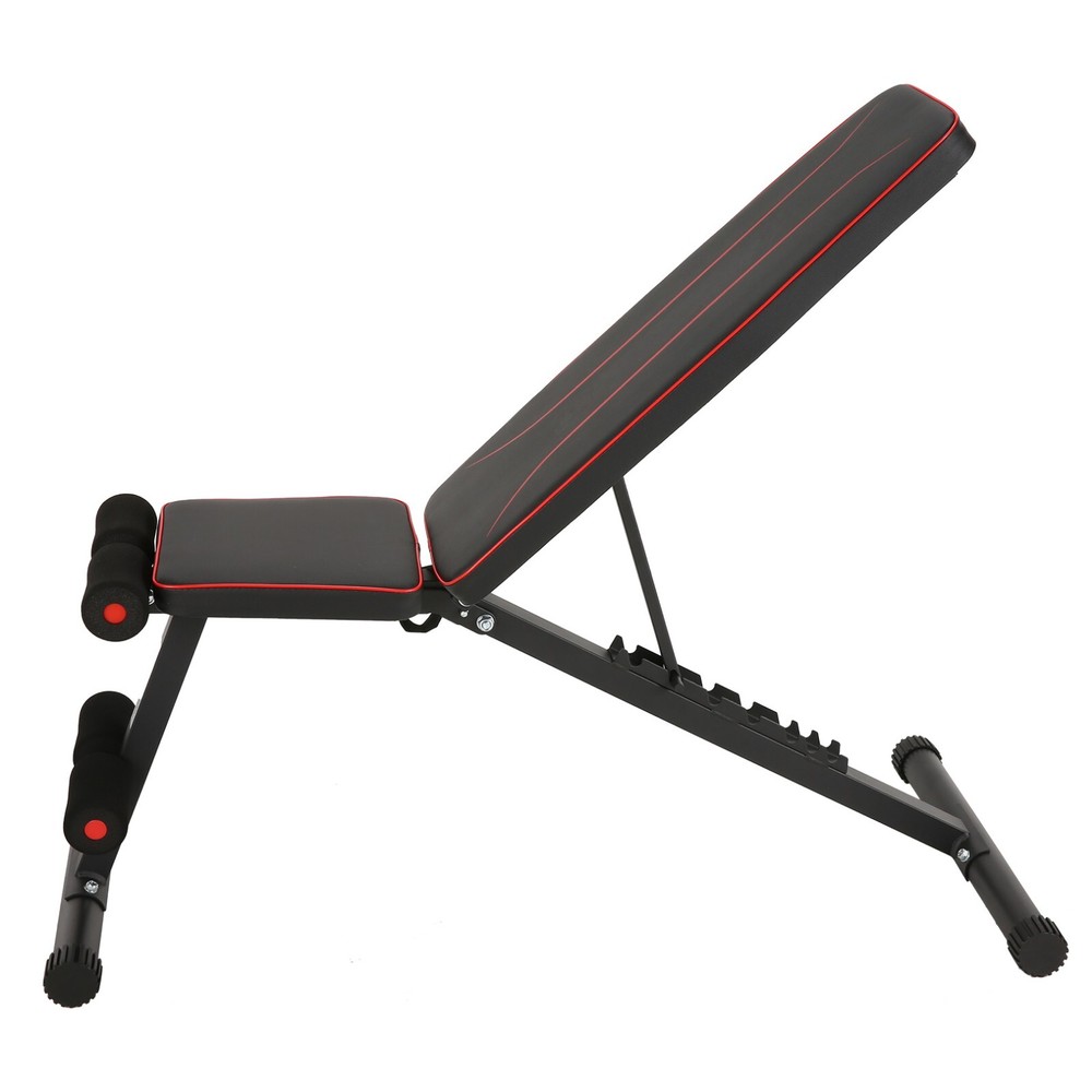 Adjustable Weight Bench Press Folding Workout Bench Multi-Function Dip Station✅