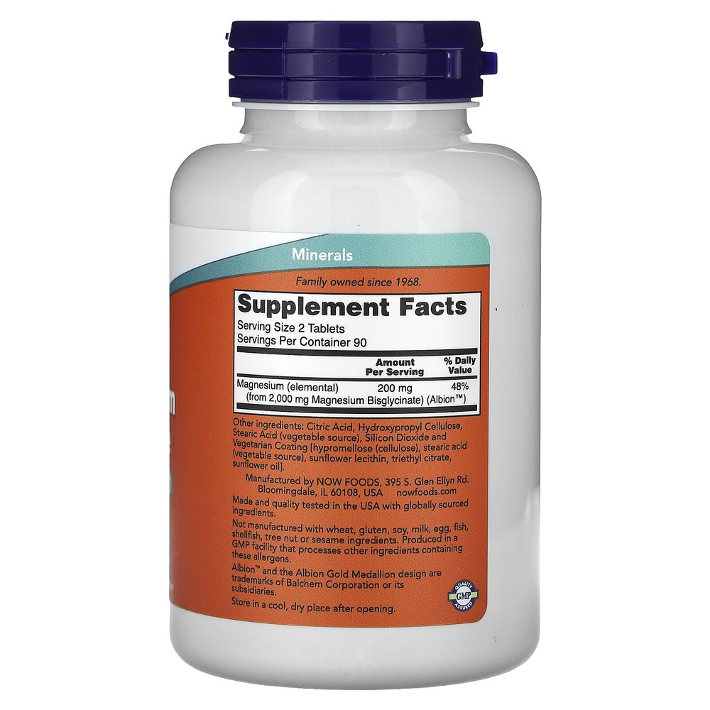 Magnesium Glycinate, 180 Tablets