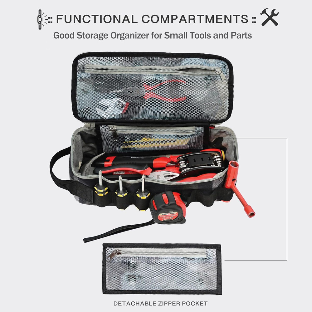 Rough Enough EDC Tool Bag Organizer with Handle - Portable & Durable