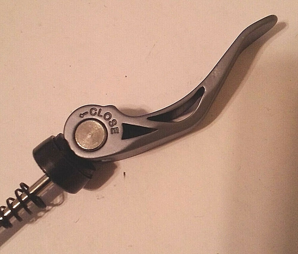 FRONT Blue/Grey ALLOY Quick Release axle SKEWER new