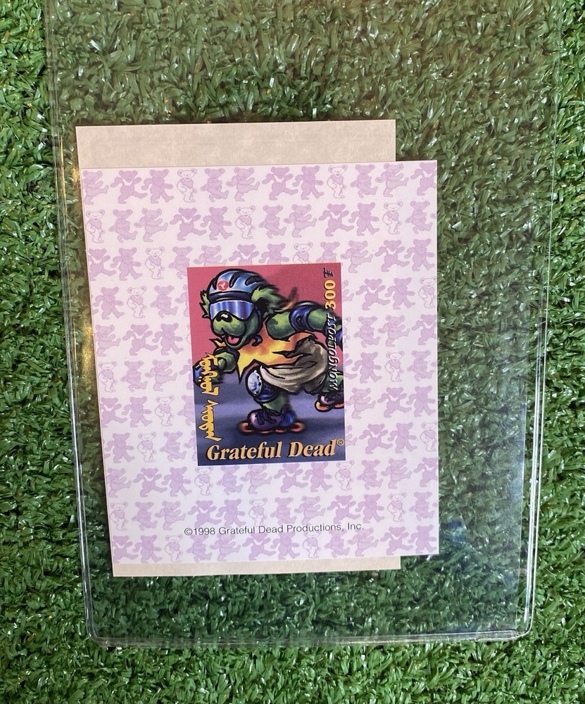 Grateful Dead Roller Blade Bear Stamp Certificate of Authenticity Mongolia 1998