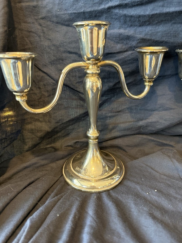 Vintage Gorham Electroplate Silver Candlesticks