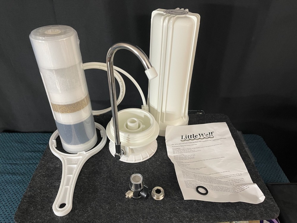 iSpring CT10-W Countertop Water Filter 7 Multi-Layer Faucet Water Filter System