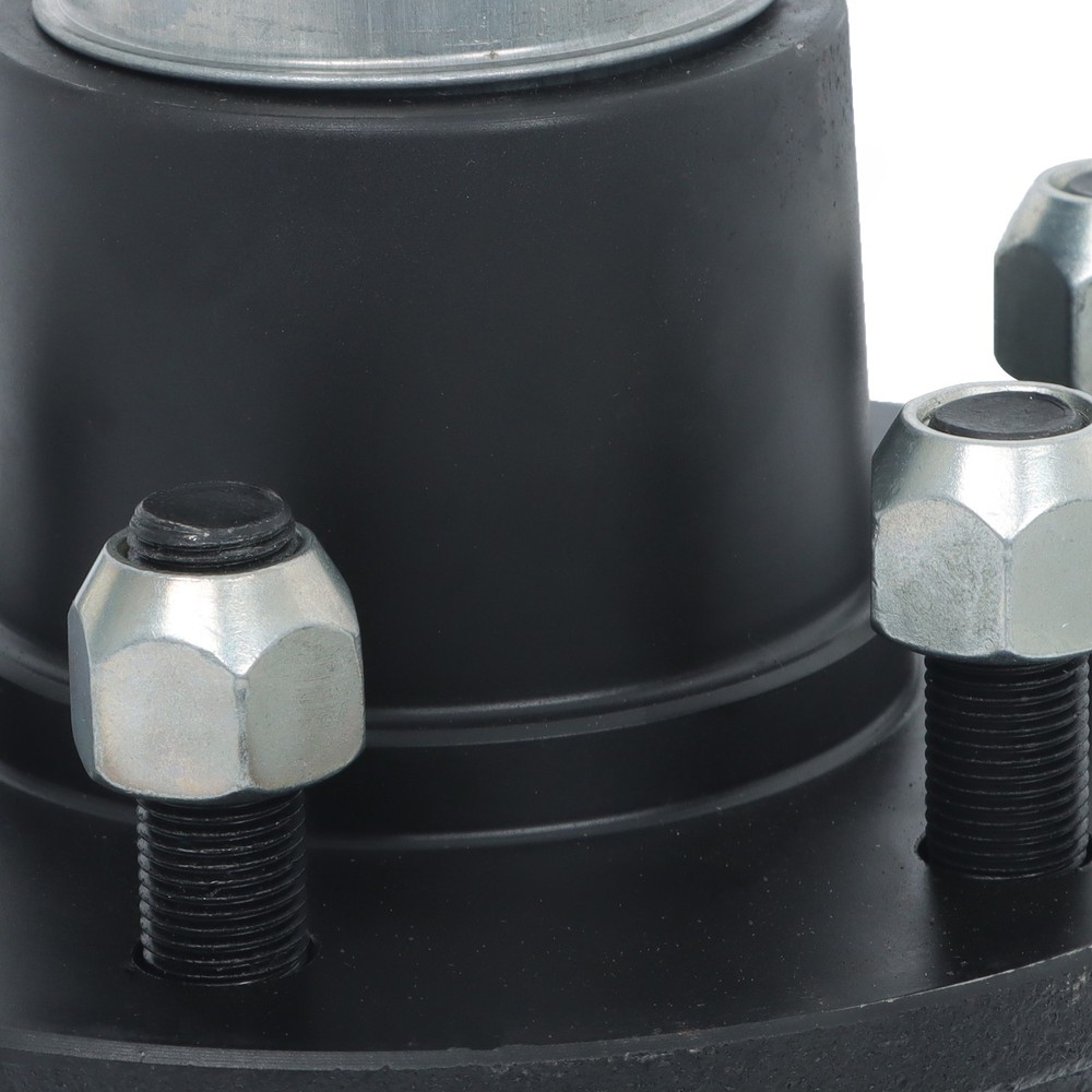 Pair of 6 × 6.5 Lug 8000LBS Shipping Container Wheels and Bolt-On Spindle Kits