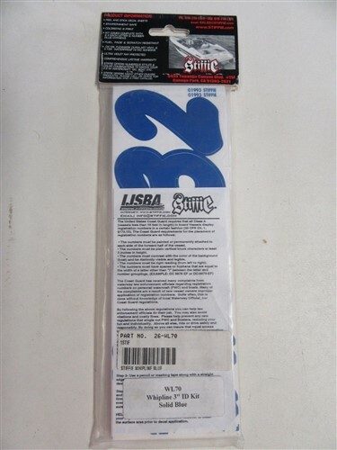STIFFIE WL70 SOLID BLUE IDENTIFICATION DECALS 26-WL70 MARINE BOAT