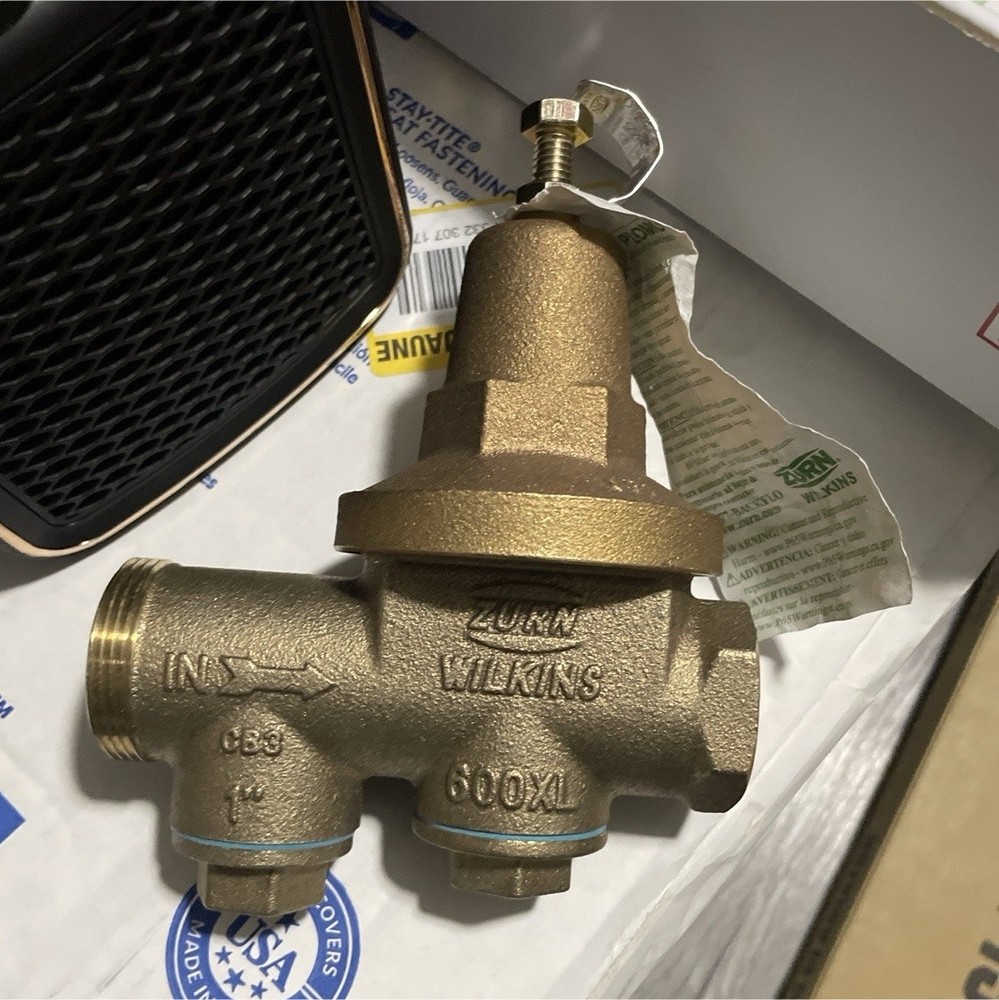 Zurn 600XL Bronze Brass Body Water Pressure Reducing Valve for Water Supply