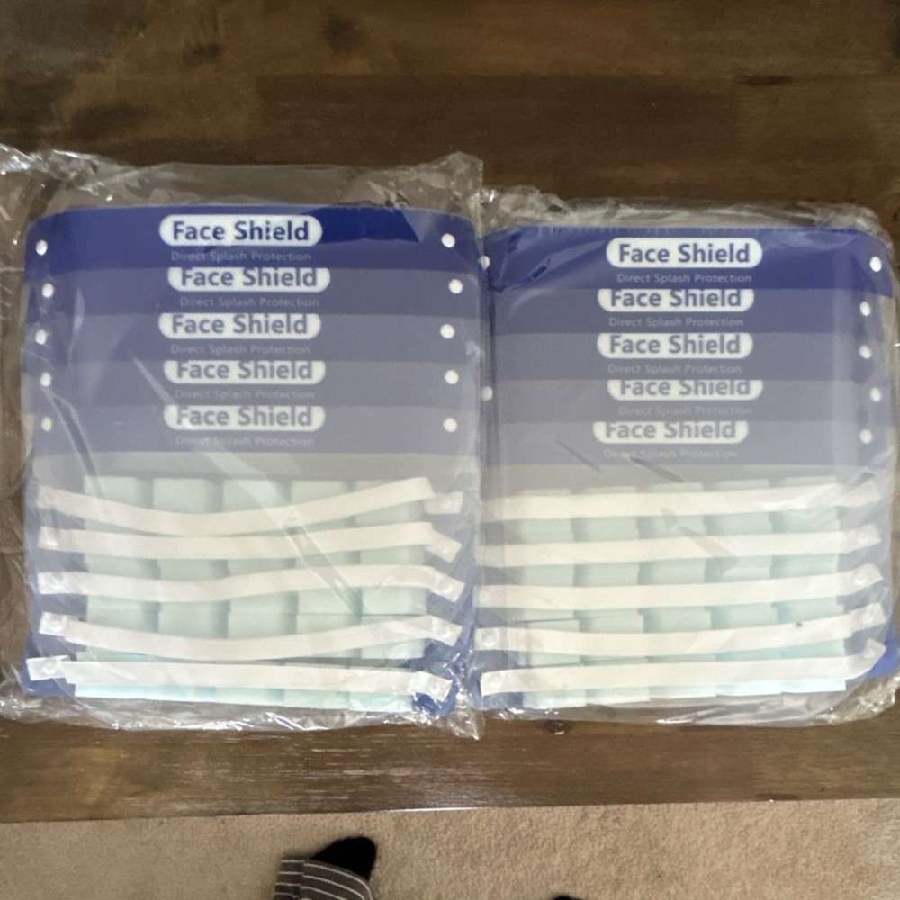 Face Shield Direct Splash Protection, 2 Sets