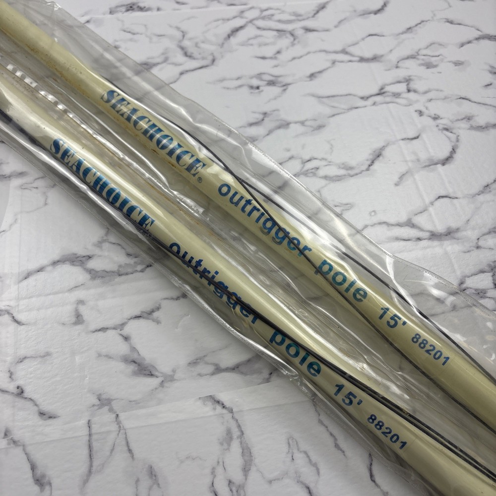 Seachoice Telescoping Outrigger Pole 15' White/Blue Model #88201