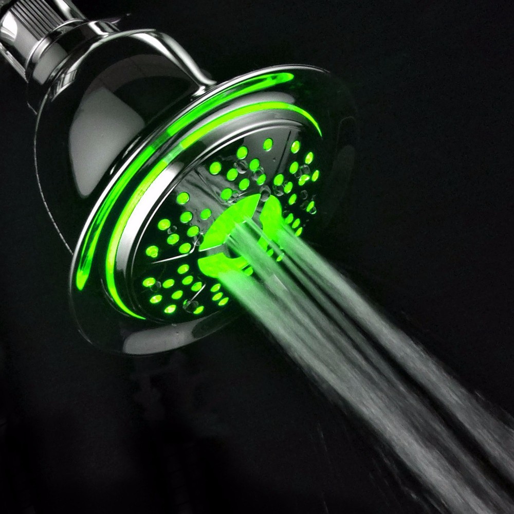 PowerSpa® LED High Pressure Shower Head with 4 Settings