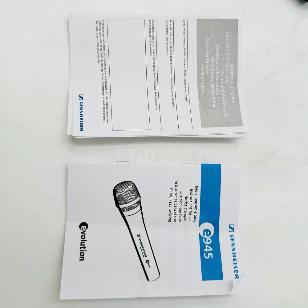 e945 Wired Super Cardioid Dynamic Handheld Microphone -Early Box Version