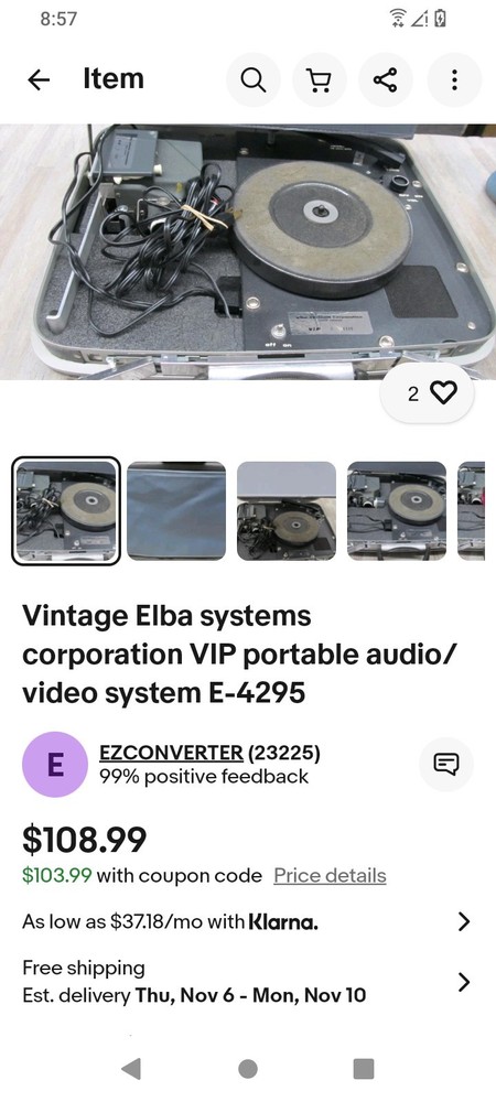 Vintage Elba Audio/Video