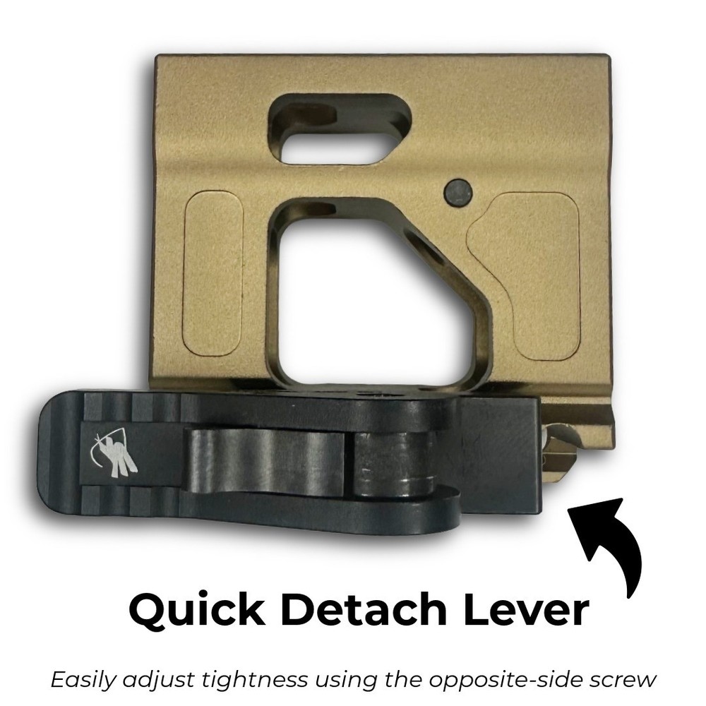 Unity FAST Micro Riser Mount - QUICK DETACH - High Quality - Built In BUIS