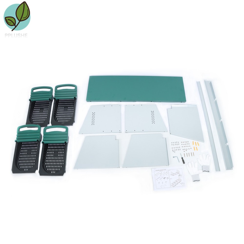 Chicken Nesting Boxes Chicken Egg Laying Box 4 Hole Better Environment W/ Perch